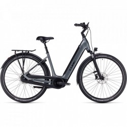 CUBE Bicicleta Eléctrica Easy Entry - SUPREME HYBRID Pro 625 - 2023 - flashgrey / black