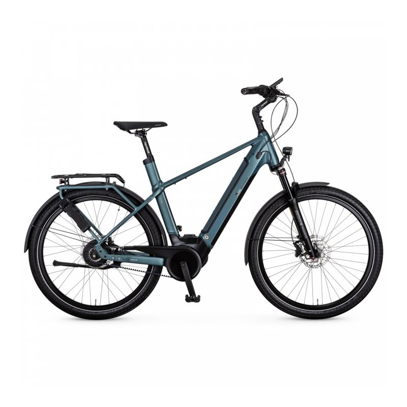 e-bike manufaktur 8CHT - Bicicleta Eléctrica Urbana con Transmisión por Correa - 2022 - verde-gris mate