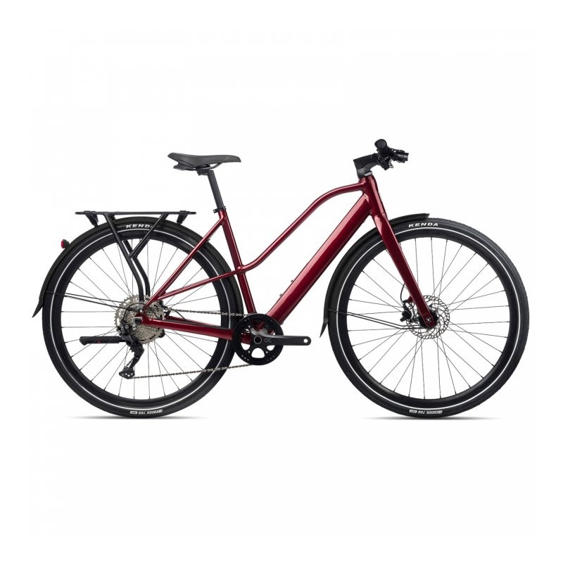 Orbea VIBE MID H30 EQ Bicicleta urbana eléctrica para mujeres - 2022 - Metallic Dark Red (gloss)