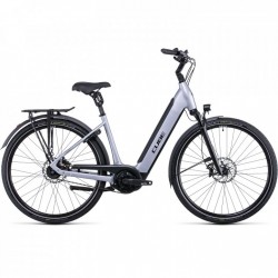 CUBE SUPREME HYBRID SL 625 - Bicicleta Eléctrica con Entrada profunda - 2022 - polarsilver/black