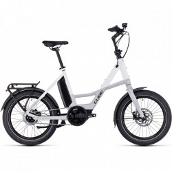 CUBE Bicicleta Eléctrica 20" - COMPACT HYBRID 500 - 2023 - grey / white