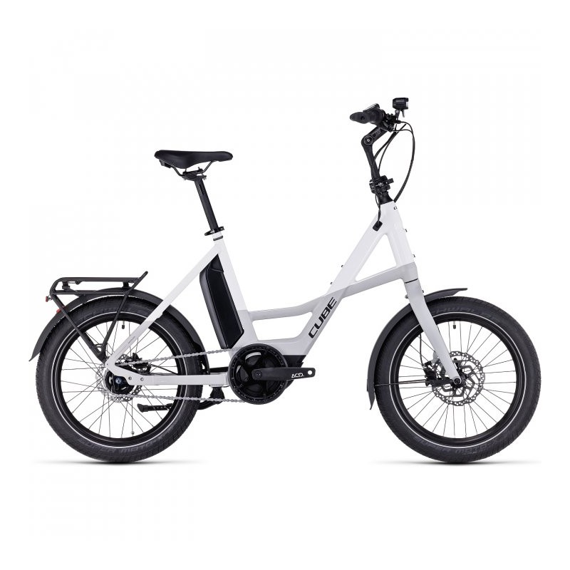 CUBE Bicicleta Eléctrica 20" - COMPACT HYBRID 500 - 2023 - grey / white