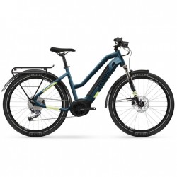 Haibike Trekking 5 Mid i500Wh - 27.5" Bicicleta Trekking Eléctrica para mujer - 2022 - blue/canary