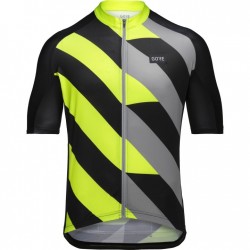 1335 GOREWEAR Maillot Hombre - Signal - negro/neon yellow 9908