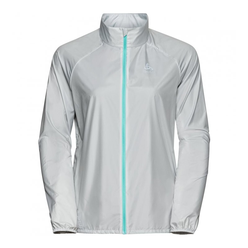 Odlo Zeroweight Chaqueta de Running Mujer - odlo silver grey