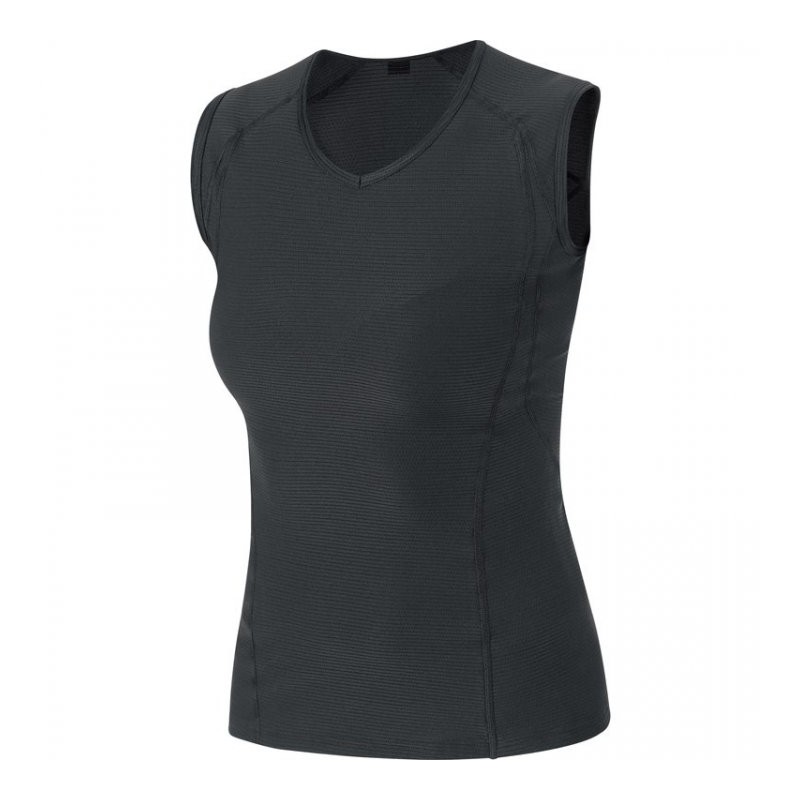 1374 GOREWEAR Camiseta sin mangas Mujer - Base Layer - negro 9900