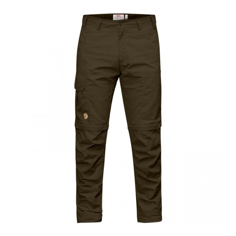 1382 Fjällräven Pantalon Hombre - Karl Pro Zip Off - dark olive