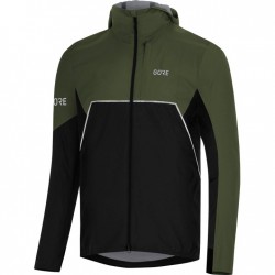 GOREWEAR Chaqueta con Capucha Mujer - R7 Partial GORE-TEX INFINIUM™ - negro/utility green 99BH