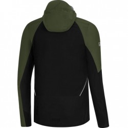 GOREWEAR Chaqueta con Capucha Mujer - R7 Partial GORE-TEX INFINIUM™ - negro/utility green 99BH