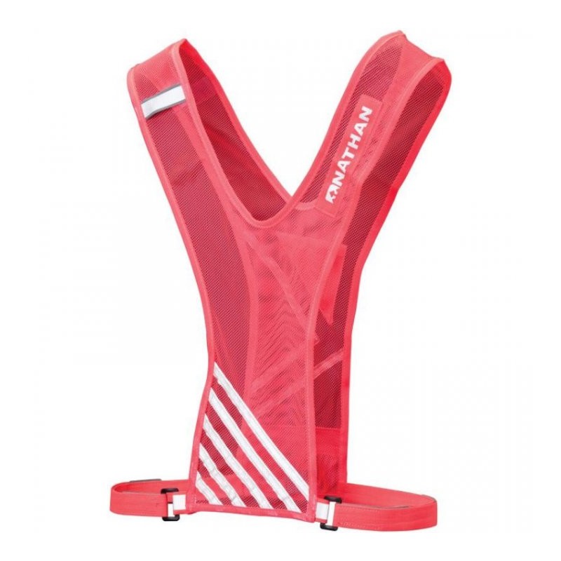 Nathan Sports Bandolier Chaleco de seguridad - diva pink