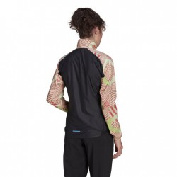 adidas TERREX Trail Running Printed Chaqueta Cortavientos Mujer - almost lime/negro