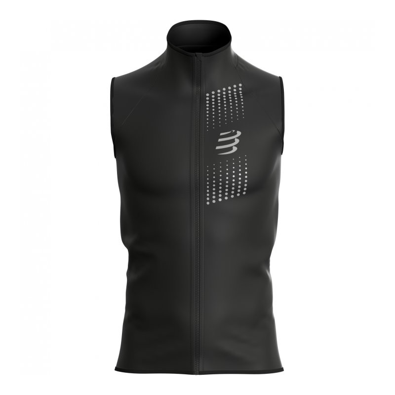 Compressport Hurricane Windproof Chaleco - negro