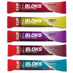 1565 Clif Bombones Masticables de Carbohidratos - Bloks Energy Chews - Caja Mixta 18x60g