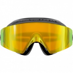 AQUASPHERE Gafas Natación - Amarillo Titanio Espejo - Defy Ultra - Black/Bright Yellow