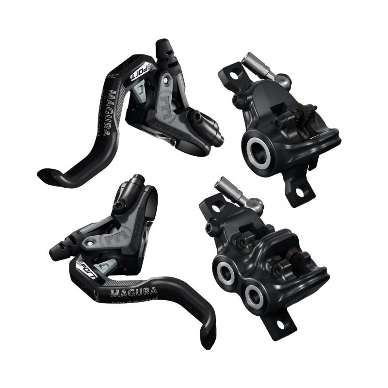 1623 Magura MT Trail Freno de disco deportivo - Set RD + RT - negro / mystic grey