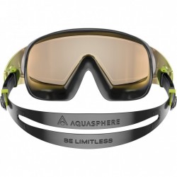 AQUASPHERE Gafas Natación - Indigo Titanio Espejo - Defy Ultra - Black/Bright Yellow