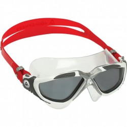 AQUASPHERE Gafas Natación - Tintado Smoke - Vista - Blanco/Rojo