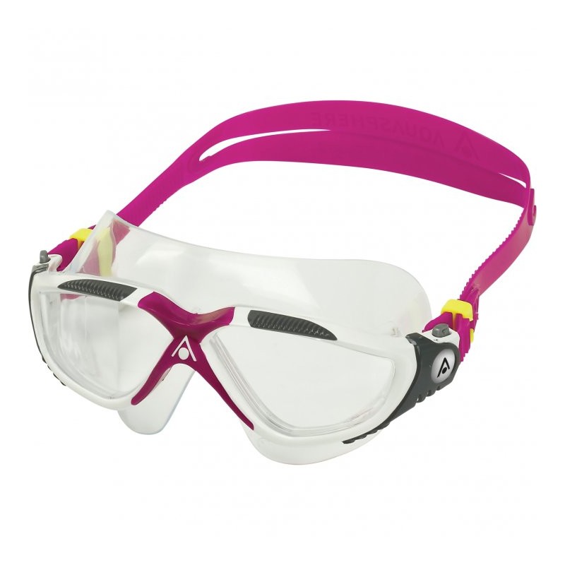 AQUASPHERE Gafas Natación - Transparente - Vista - White/Raspberry