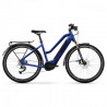 Haibike Trekking 4 Mid i500Wh - 27.5" Bicicleta Trekking Eléctrica para mujeres - 2022 - blue/black - gloss&matt