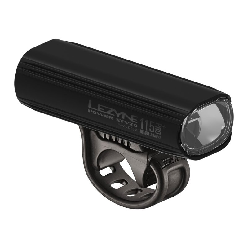 1723 Lezyne Power Pro 115+ Luz delantera - Aprobada por el StVZO - negro mate