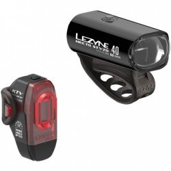 1730 Lezyne Hecto Drive 40 + KTV Drive Juego de Luces - negro