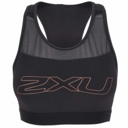 2XU Aero Tri Top Crop Mujer - negro/blanco