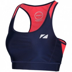 Zone3 Women's Aquaflo Plus Tri Bra - navy/coral