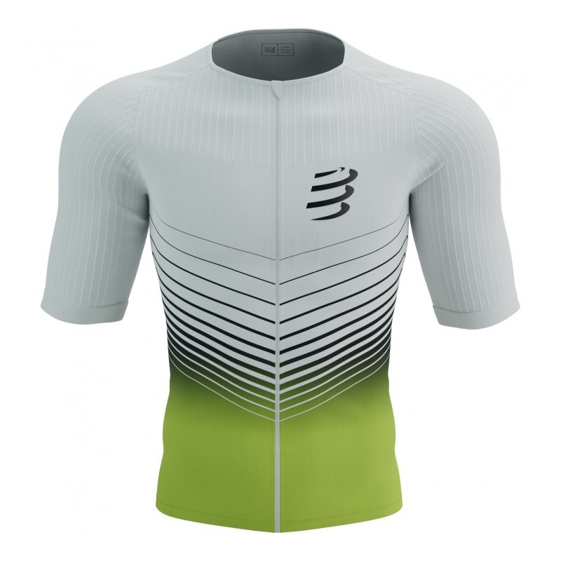 Compressport Camiseta de Manga Corta - Tri Postural Aero - white/evening primerose