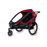 Hamax Outback con barra de tiro y rueda de buggy