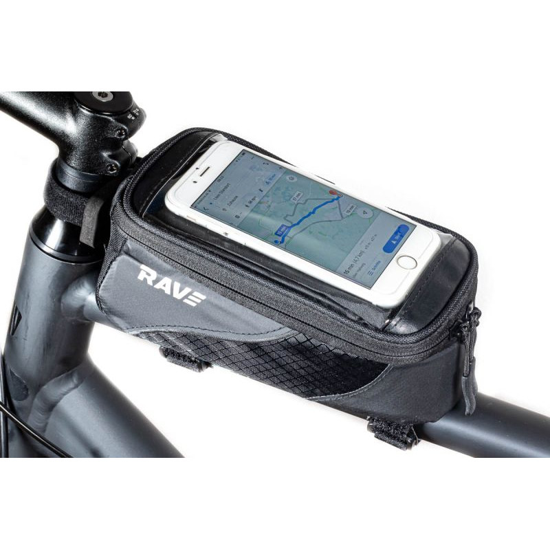 RAVE Bicicletaad Bolsa para móvil Bolsa para tubo superior Bolsa para cuadro Soporte universal