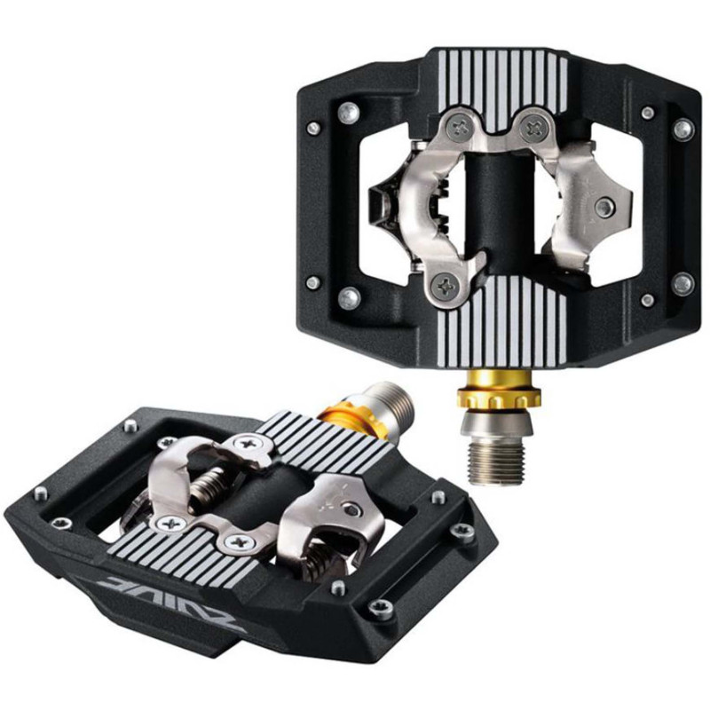 Shimano Pedal SPD MTB PDM821, negro, 9/16" de dos caras, sin reflector