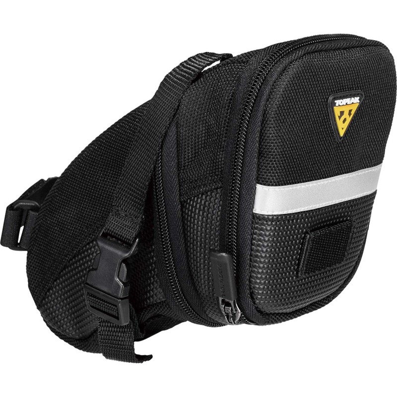 Topeak Saddle Bag Aero Wedge Pack Correa mediano negro