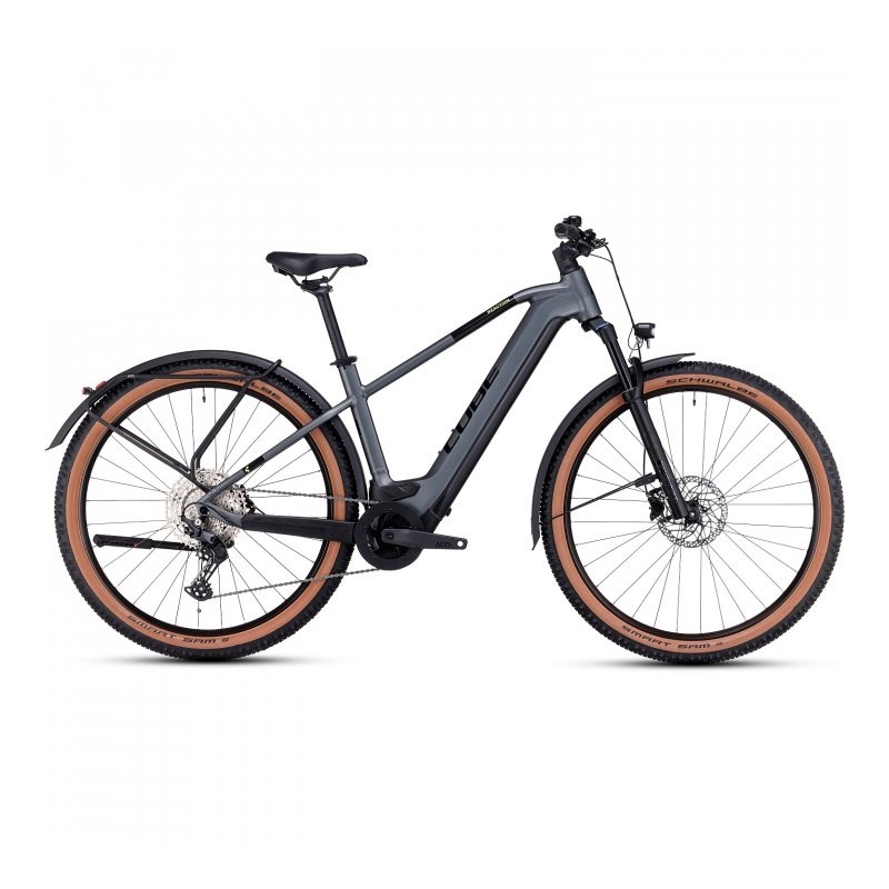 CUBE Bicicleta Eléctrica de Montaña - REACTION HYBRID Pro 625 Allroad - 2023 - flashgrey / green