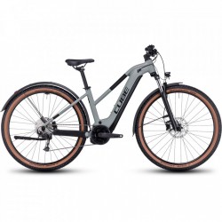 CUBE Bicicleta Eléctrica de Montaña Mujer - REACTION HYBRID Performance 625 Allroad - 2023 - swampgrey / black