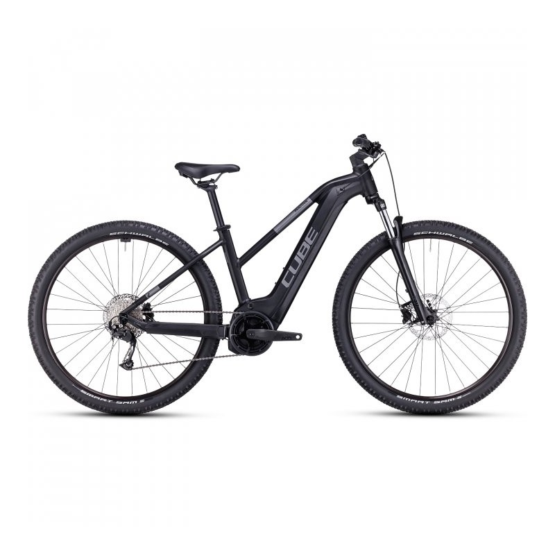 CUBE Bicicleta Eléctrica de Montaña Mujer - REACTION HYBRID Performance 625 - 2023 - black / grey