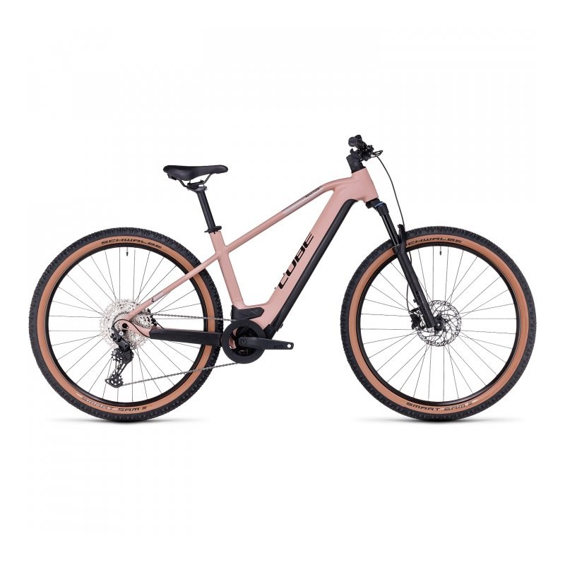 CUBE Bicicleta Eléctrica de Montaña - REACTION HYBRID Pro 625 - 2023 - blushrose / silver