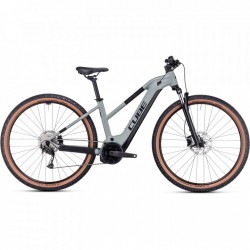 CUBE Bicicleta Eléctrica de Montaña Mujer - REACTION HYBRID Performance 625 - 2023 - swampgrey / black