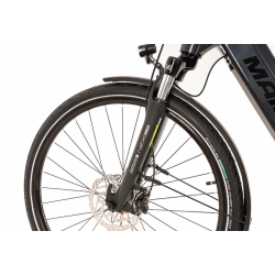 KTM Macina S - Trapecio de 28 pulgadas, 500 Wh, 8K - Negro flameante
