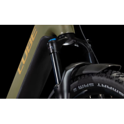 Cube Reaction Hybrid Pro Allroad - 27,5 pulgadas, 800 Wh, 12 K, Wave - dustyolive'n'gold