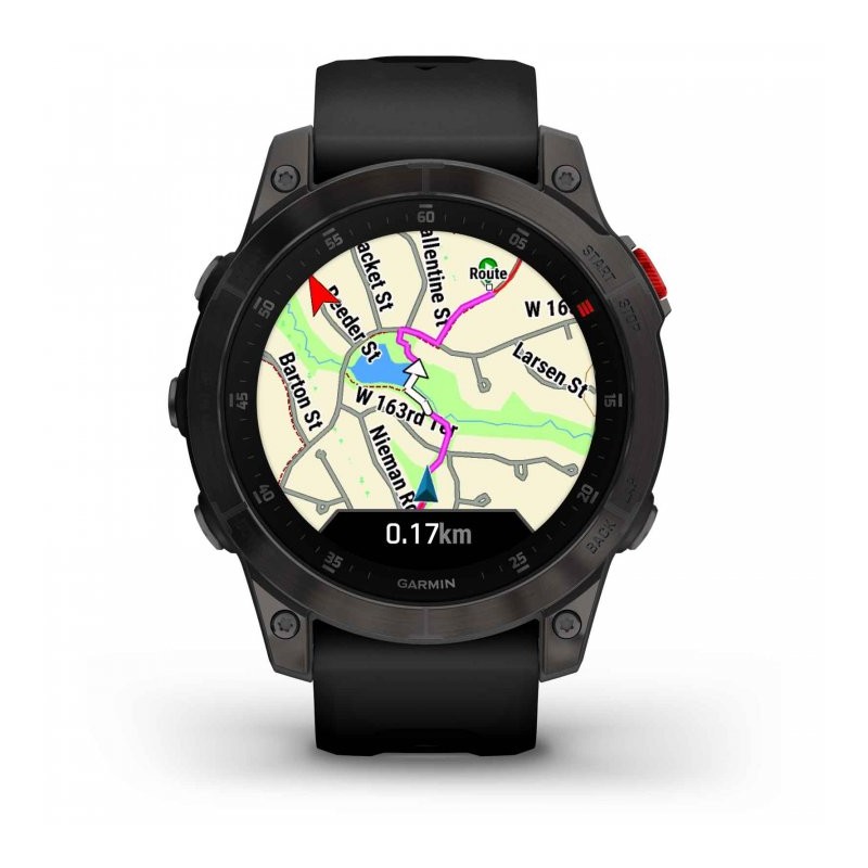 Garmin Smartwatch GPS - Epix Sapphire - negro - titanio