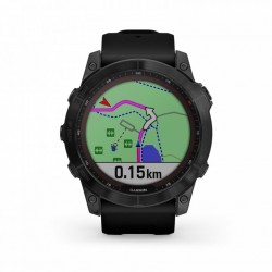 Garmin fenix 7X Sapphire Solar GPS Smartwatch - negro - DLC Titanio