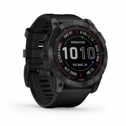 Garmin fenix 7X Sapphire Solar GPS Smartwatch - negro - DLC Titanio