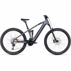 CUBE Bicicleta Eléctrica de Montaña - STEREO HYBRID 120 Pro 750 - 2023 - flashgrey / orange