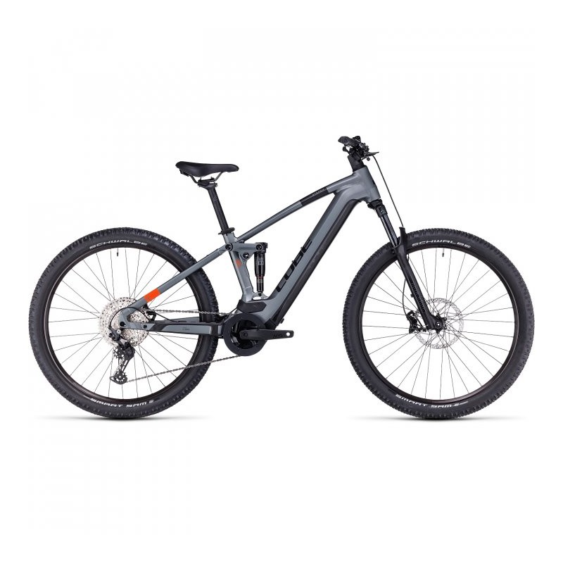 CUBE Bicicleta Eléctrica de Montaña - STEREO HYBRID 120 Pro 750 - 2023 - flashgrey / orange