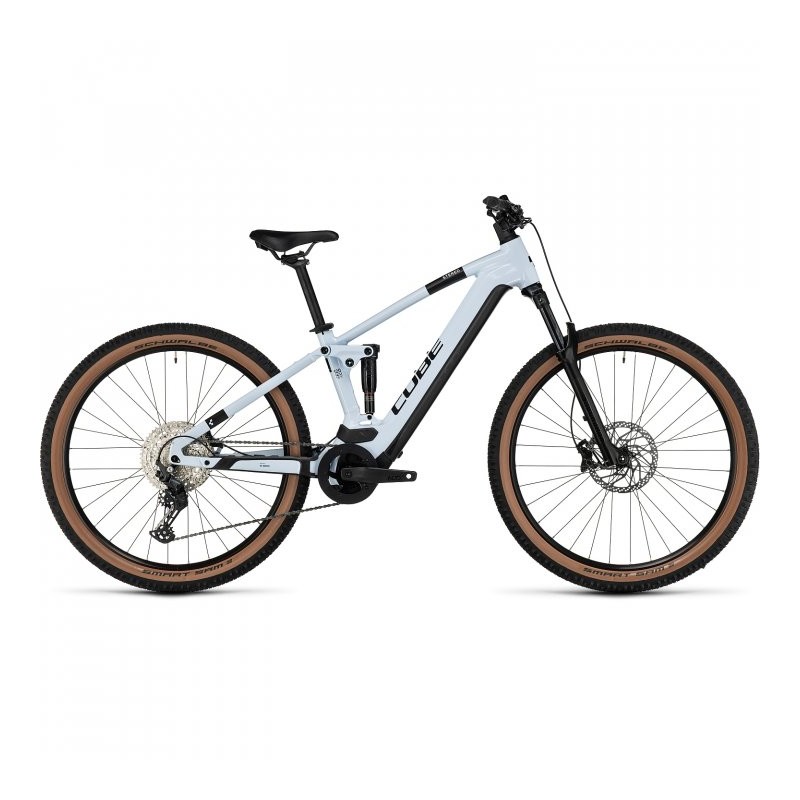 CUBE Bicicleta Eléctrica de Montaña - STEREO HYBRID 120 Pro 625 - 2023 - flashwhite / black