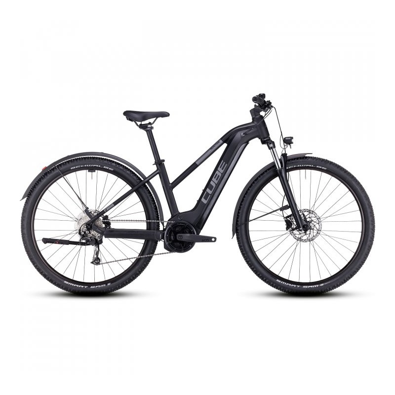 CUBE Bicicleta Eléctrica de Montaña Mujer - REACTION HYBRID Performance 625 Allroad - 2023 - black / grey