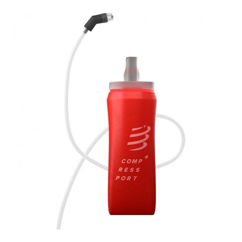 Compressport ErgoFlask 500 ml + Tubo - rojo