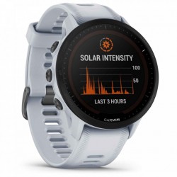 Garmin Forerunner 955 Solar GPS Smartwatch - blanco/negro