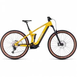 CUBE Bicicleta Eléctrica de Montaña Carbono - STEREO HYBRID 140 HPC Pro 625 - 2023 - vivid / sun