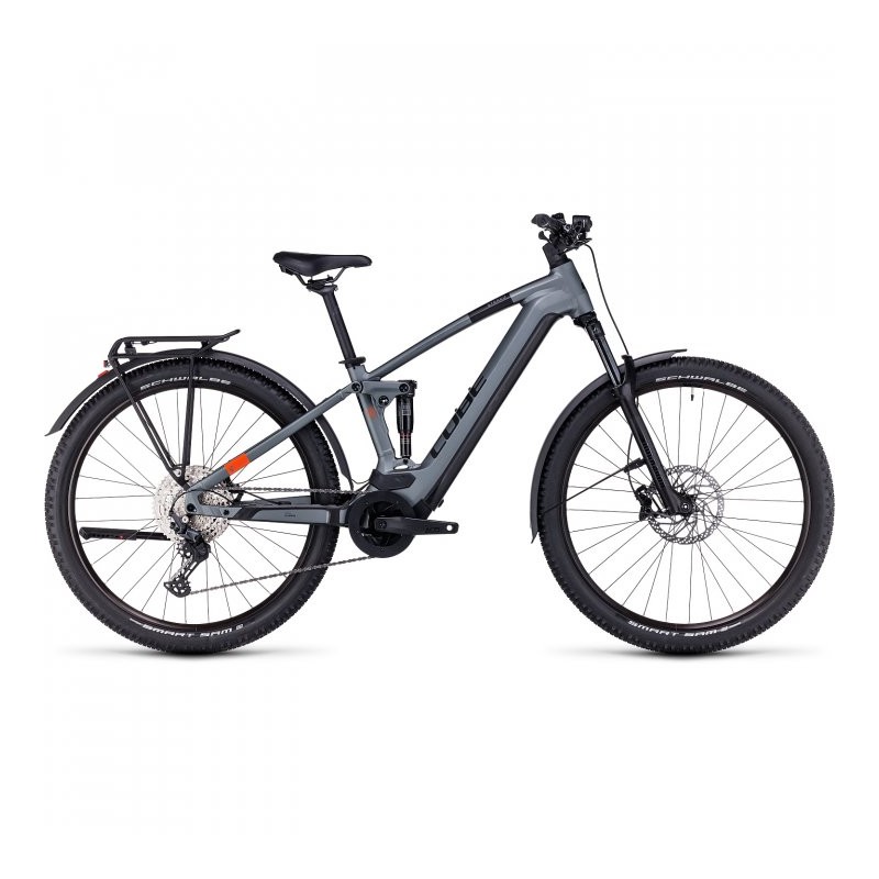 CUBE Bicicleta Eléctrica de Montaña - STEREO HYBRID 120 Pro Allroad 625 - 2023 - flashgrey / orange